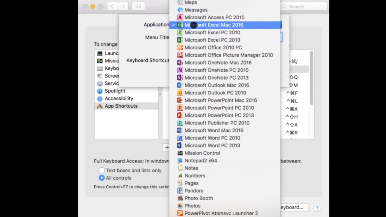 Create shortcut on mac